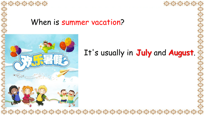 Unit 3 My school calendar Part B Let's learn & Ask and write 教学课件