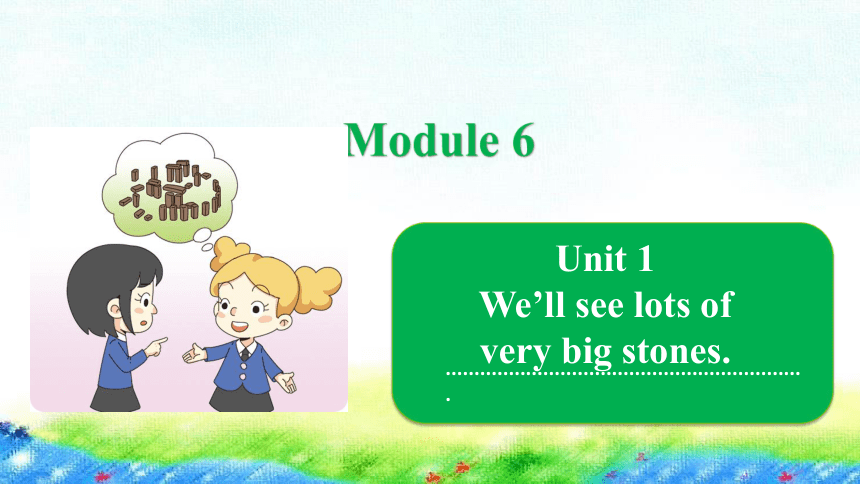 Module 6 Unit 1 We’ll see lots of very big stones课件（19张PPT）
