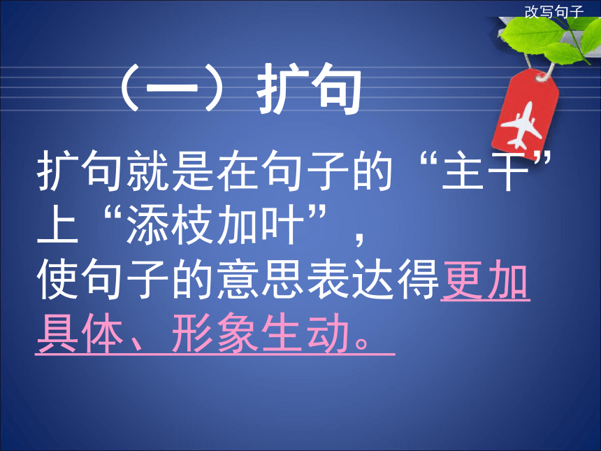 统编版小升初语文总复习专项复习---改写句子  课件（42张）