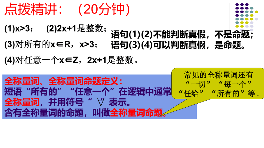 人教A版（2019）必修第一册-1.5.1全称量词与存在量词 课件（共15张PPT）