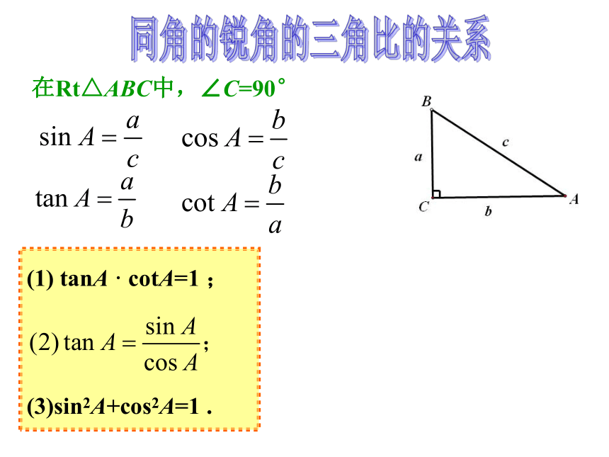 沪教版（上海）初中数学九年级第一学期 25.1 锐角三角比的意义 课件