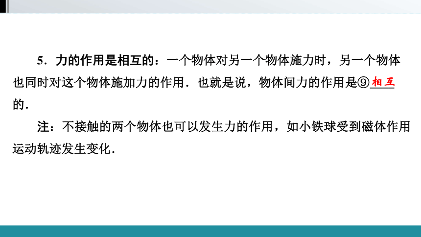 2021年广西壮族自治区中考物理教材同步复习   第七章　力　运动和力（99张）