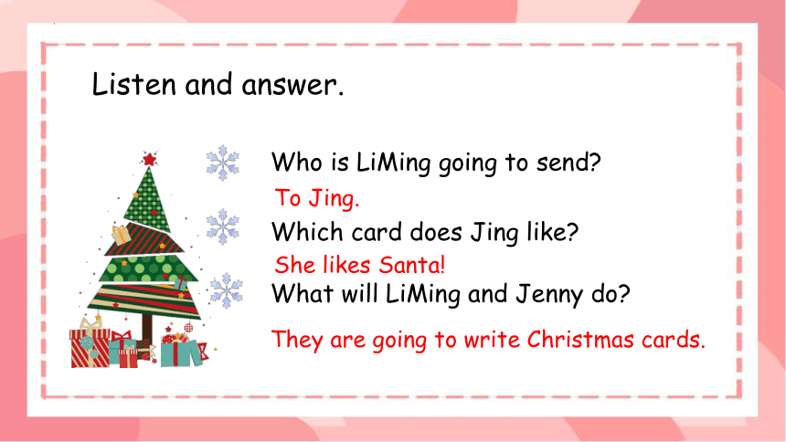 Unit 4 Christmas Lesson21 Christmas cards 课件（共21张PPT）