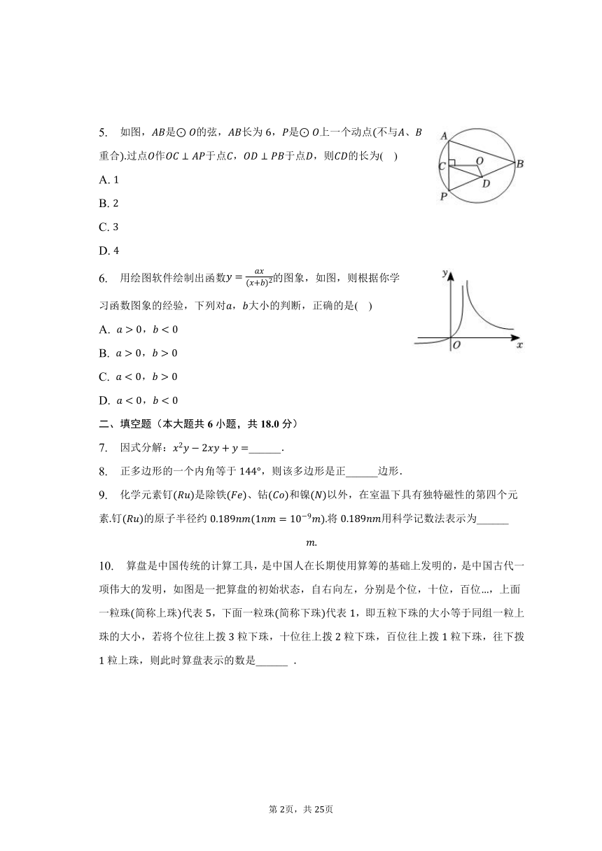 2023年江西省景德镇市中考数学二模试卷（含解析）