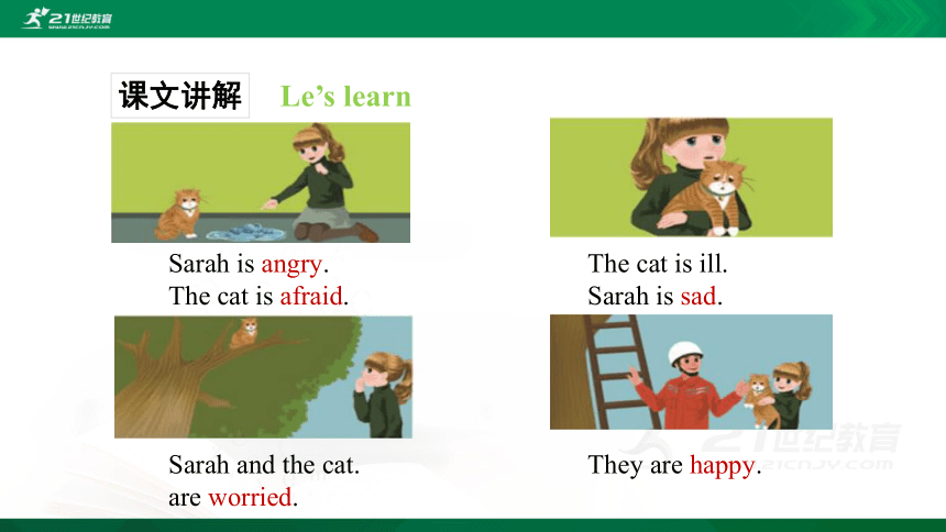 Unit 6 How do you feel？part A Let's learn课件（22张PPT)