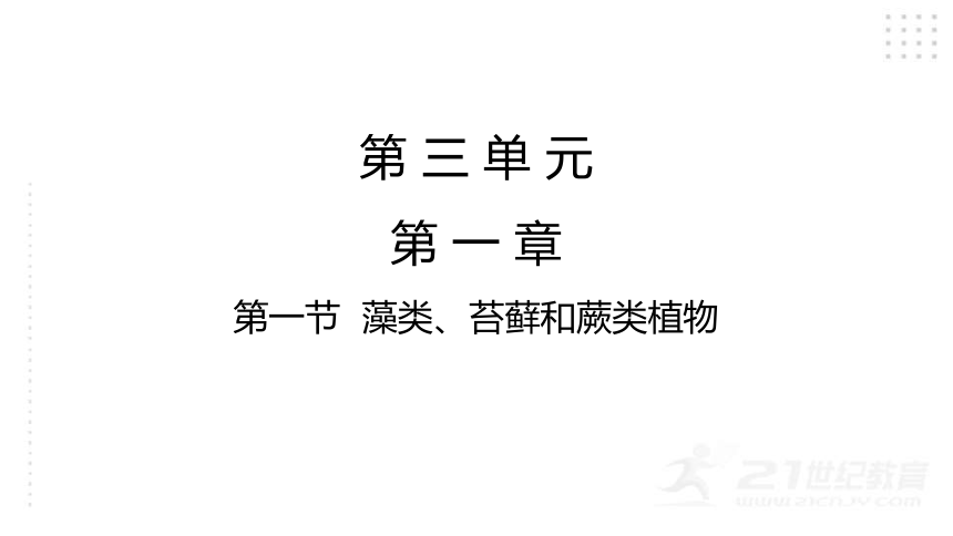 人教版七年级生物上册3.1.1 藻类、苔藓和蕨类植物课件（35张PPT)