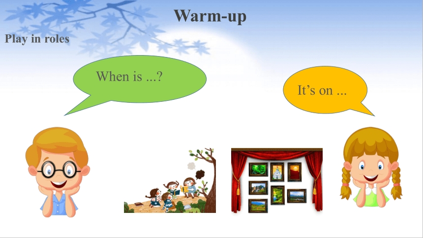 unit 4 when is the art show？Part A  Let’s learn课件（共18张PPT）