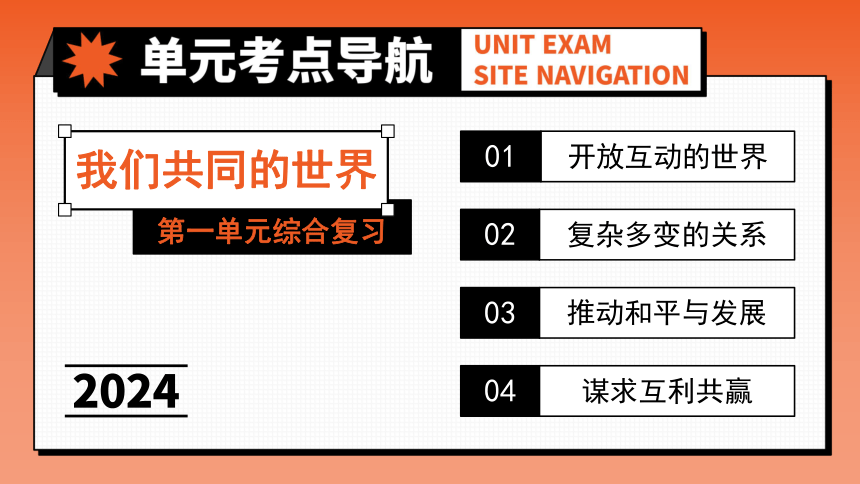 专题21《我们共同的世界》全国版道法2024年中考一轮复习课件【课件研究所】