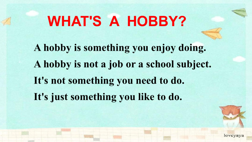 Unit 7 Enjoy Your Hobby Lesson 37 What's Your Hobby ?课件23张