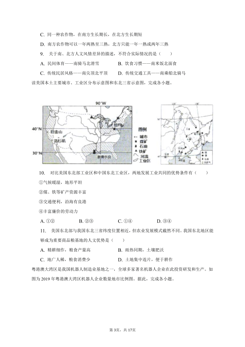 2023年四川省巴中市中考地理试卷（含解析）