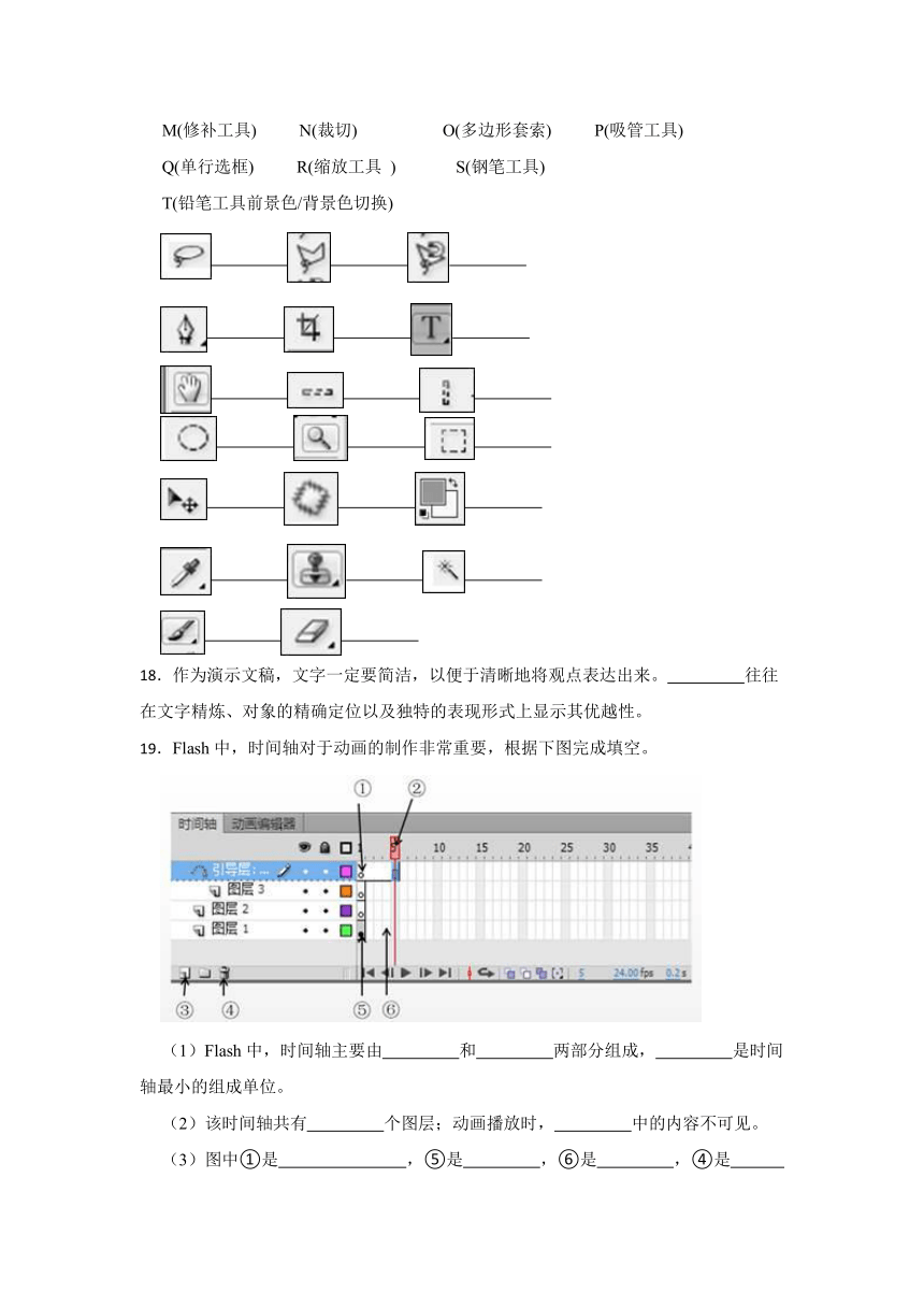 2023年中考信息技术一轮基础复习卷18（Word版，含答案）--多媒体技术综合