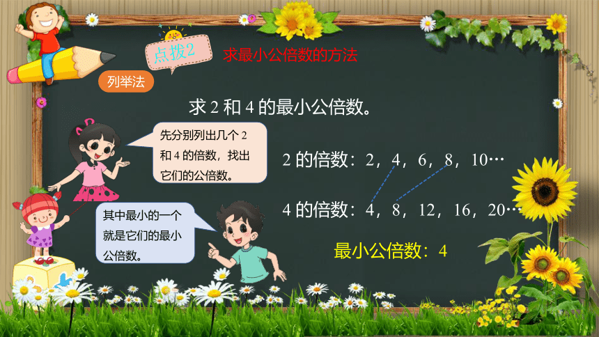 公倍数和最小公倍数（课件）北师大版五年级上册数学(共12张PPT)