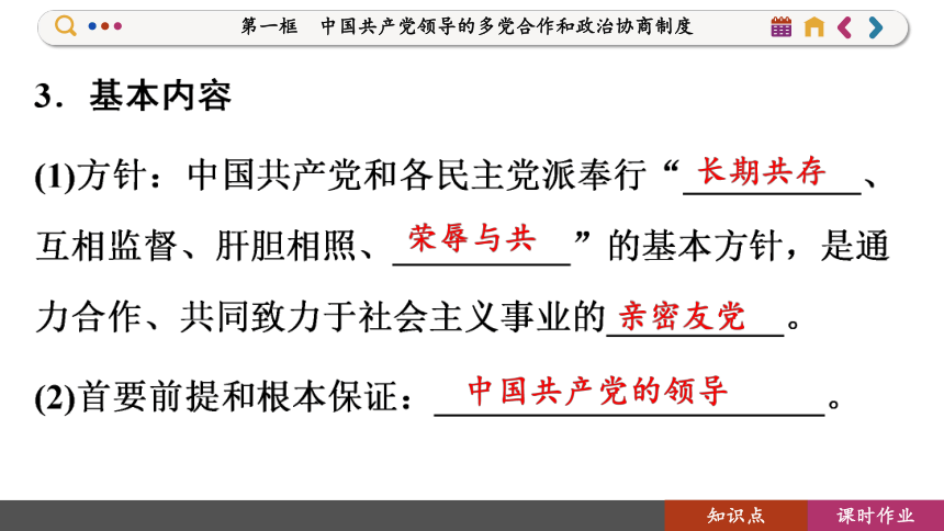 【核心素养目标】 6.1 中国共产党领导的多党合作和政治协商制度  课件(共136张PPT) 2023-2024学年高一政治部编版必修3