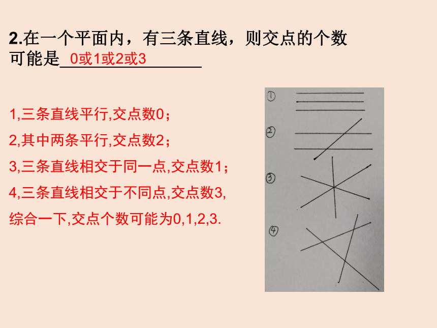 7 .1两条直线的位置关系(复习)  课件（共23张PPT）