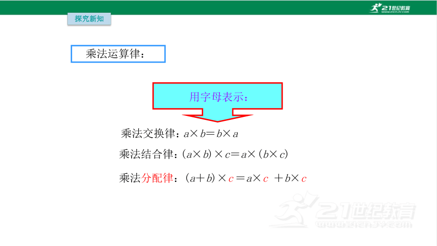 人教版（2023春）数学四年级下册3.5乘法运算律（2）课件（17张PPT)