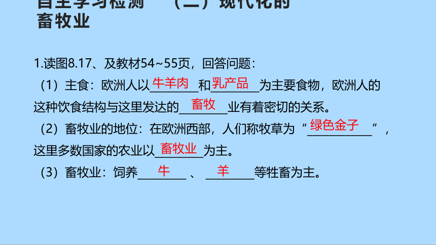 人教版地理七年级下册8.2 欧洲西部  第二课时课件(共33张PPT)