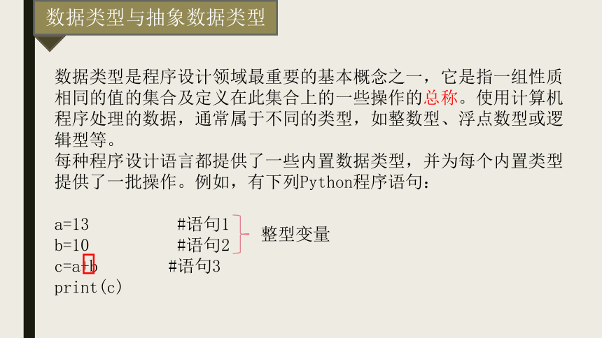 4.3 抽象数据类型 课件-2021-2022学年浙教版（2019）高中信息技术选修1（19张PPT）