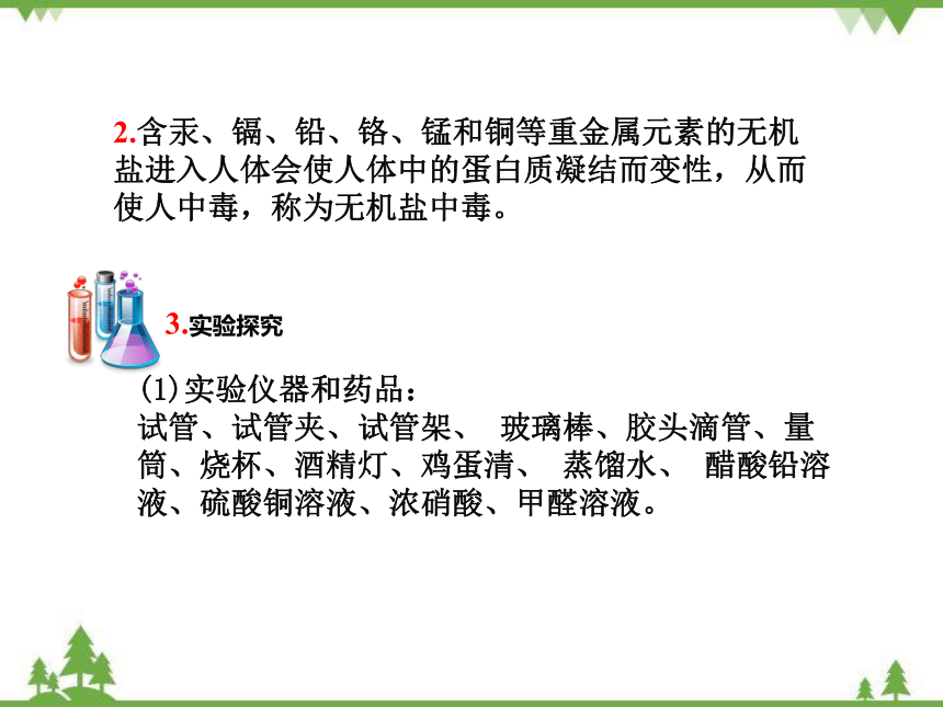 鲁教版九年级化学下册 第十单元 第三节  远离有毒物质 课件(共20张PPT)