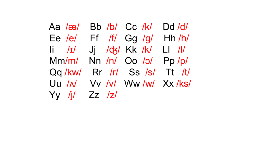 Unit10 Let's learn the alphabet 第四课时课件