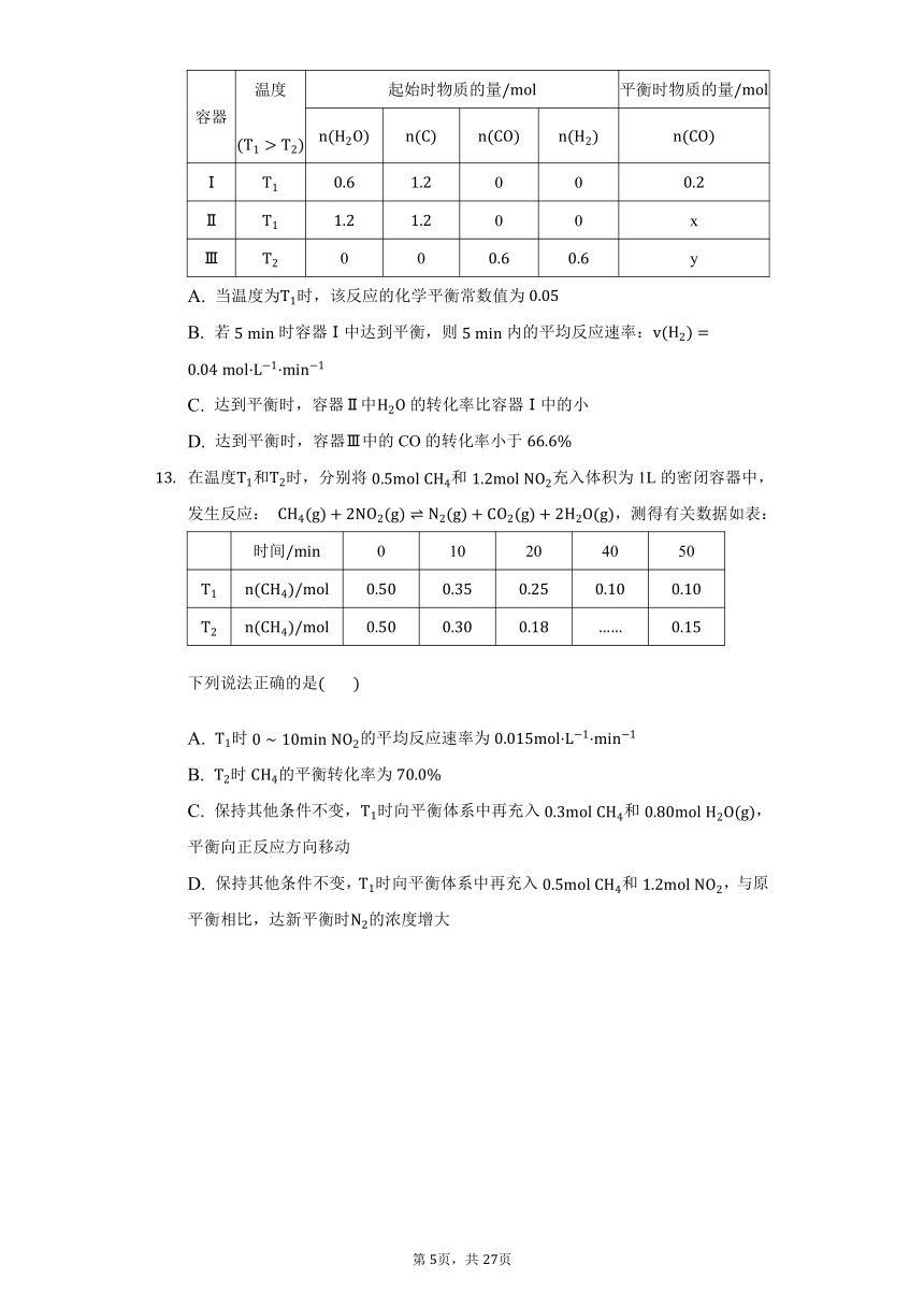 高中化学鲁科版选择性必修1第二章第三节化学反应的速率练习题（含解析）