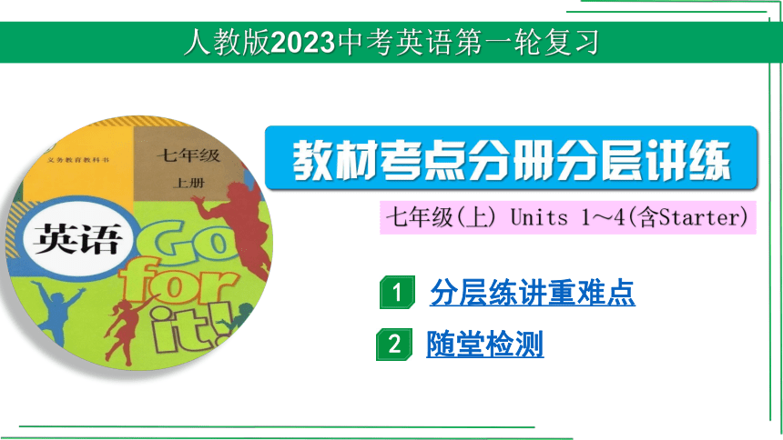 【人教2023中考英语一轮复习课件】教材考点分册分层讲练01.  七(上) Units 1～4(含Starter)