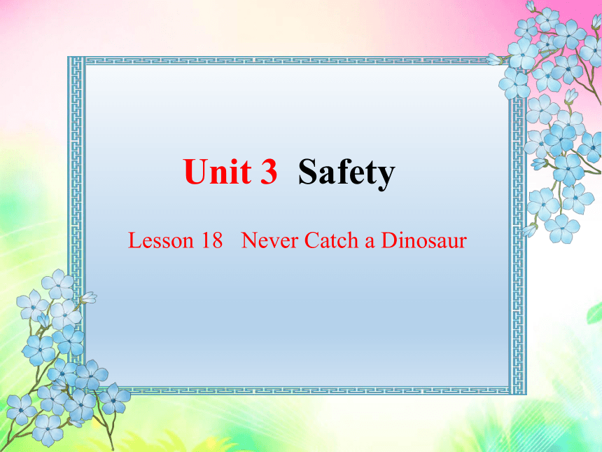 Unit 3 Safety Lesson 18 课件（共32张PPT)
