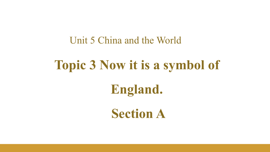 Unit 5 Topic 3 Section A课件+内嵌音视频（仁爱科普版九年级下册）