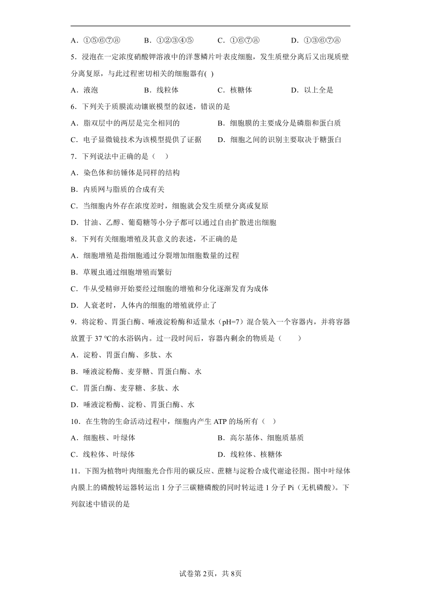 河北省秦皇岛市青龙满族自治县实验中学2022-2023学年高一下学期开学考试生物学试题（Word版含解析）