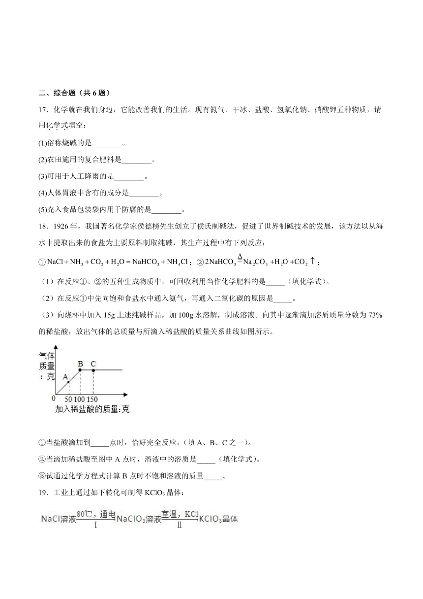 2022年粤教版九年级化学下册8.5化学肥料（word版含解析）