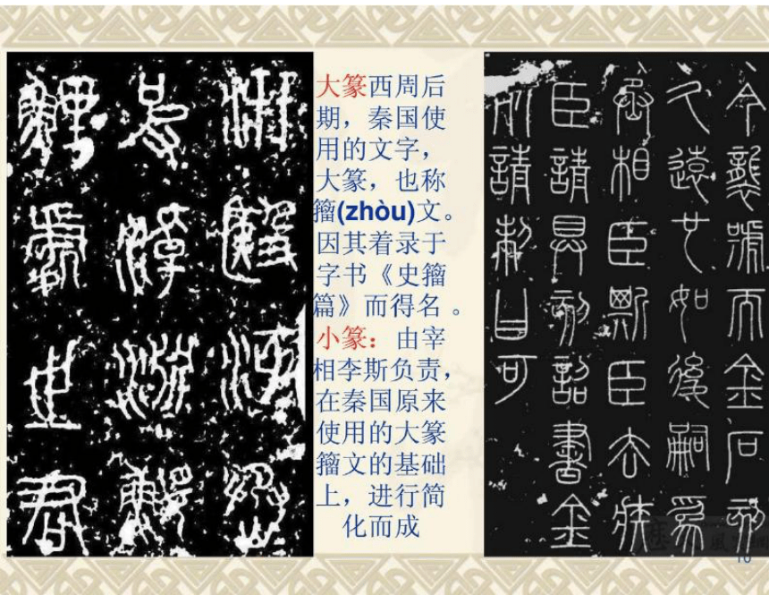 冀美版七年级上册课件 6.中国的毛笔和书法（57ppt）