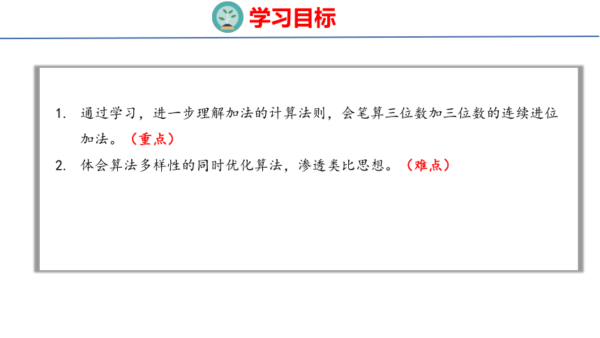 （2022新课标新教材）人教版 三年级上册4.2   三位数加三位数的连续进位加法 课件(共23张PPT)