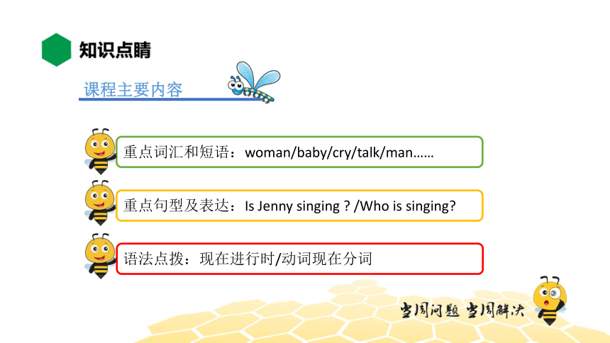 英语五年级【知识精讲】Lesson 3 Who Is Singing（11张PPT）