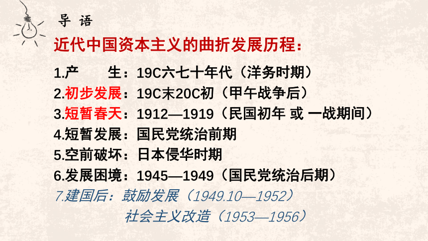 2020——2021学年高一历史2.1近代中国民族工业的兴起课件（29张ＰＰＴ）