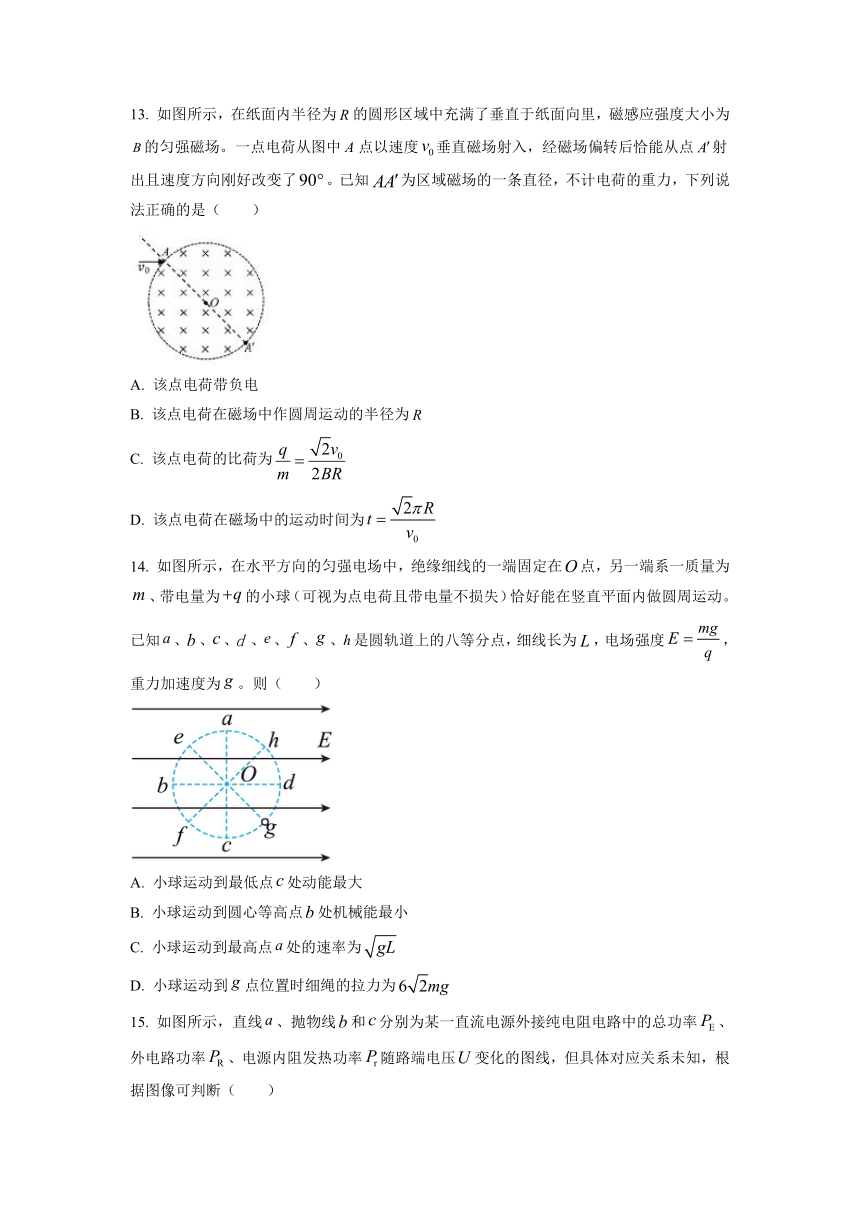 四川省乐山市2022-2023学年高二下学期开学考试物理试题（Word版含答案）