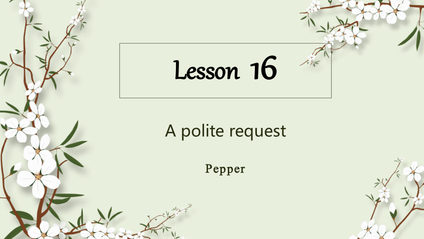 新概念二册课件Lesson16 A polite request（共26张PPT）