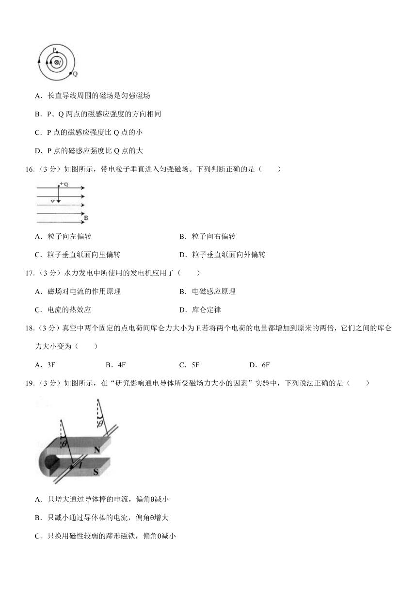 2021年广东省学业水平物理合格性试卷（1月份）(Word+答案)