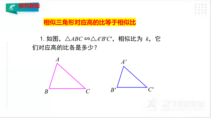 4.7.1相似三角形的性质（1） 课件（共32张PPT）