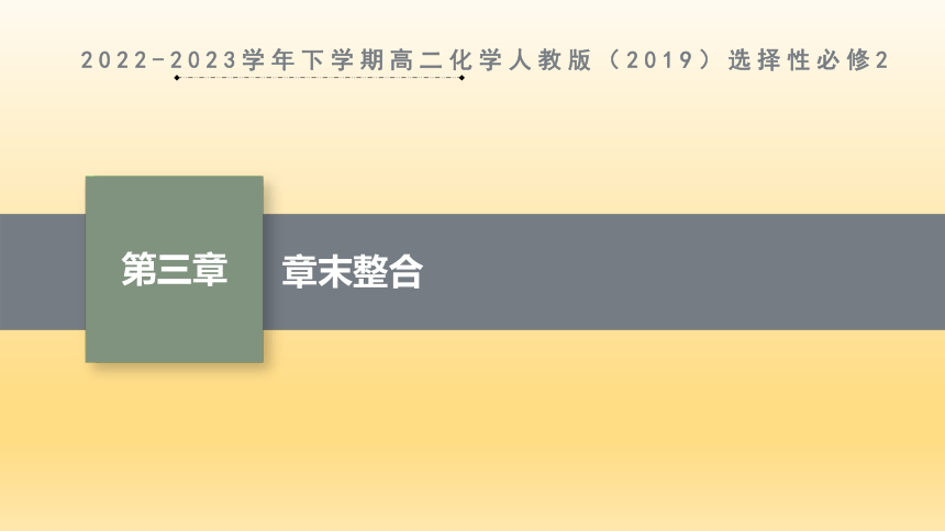 2023年人教版高中化学选择性必修2教学课件★★第三章 章末整合(共45张PPT)