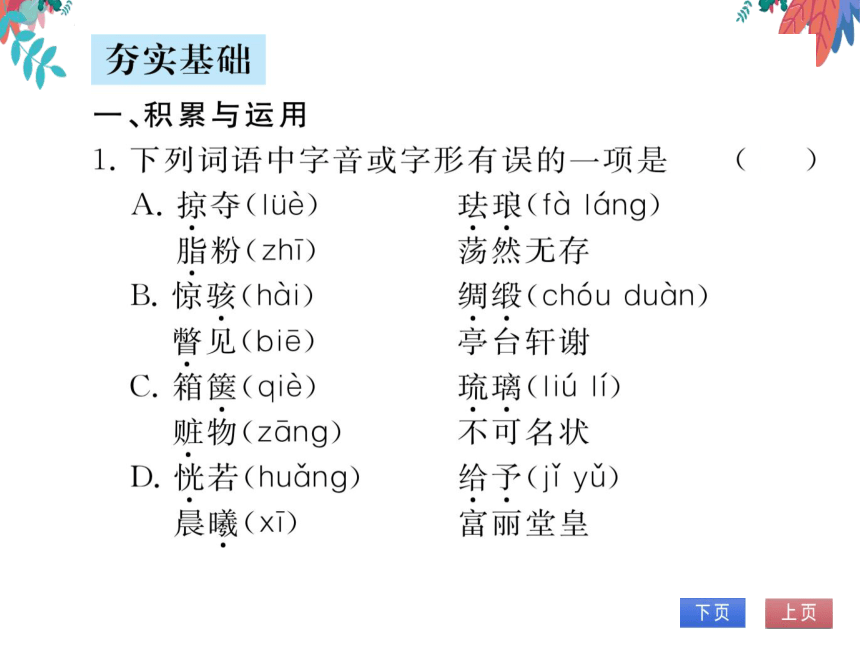 【部编版】语文九年级上册 第二单元 8.就英法联军远征中国致巴特勒上尉的信 习题课件