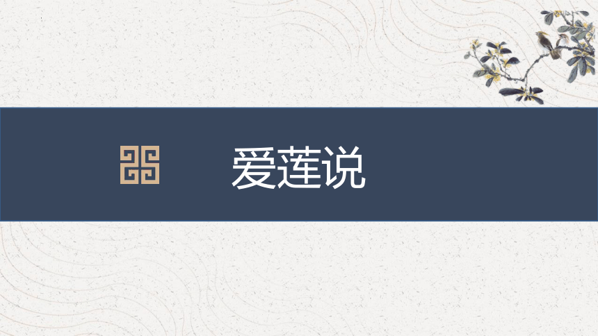 2023-2024学年统编版初中语文七年级下册爱莲说课件（23张ppt）