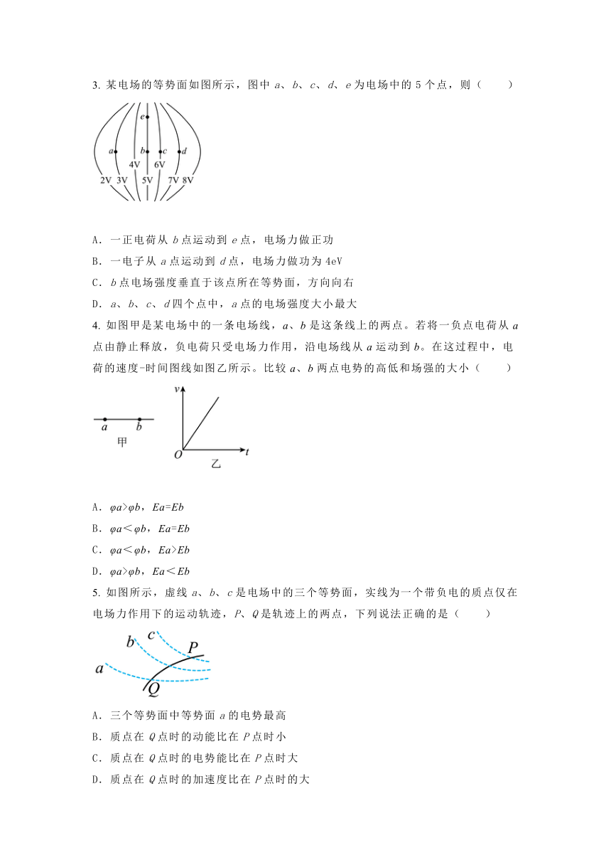 1.5电势 电势差 课堂作业（含答案）