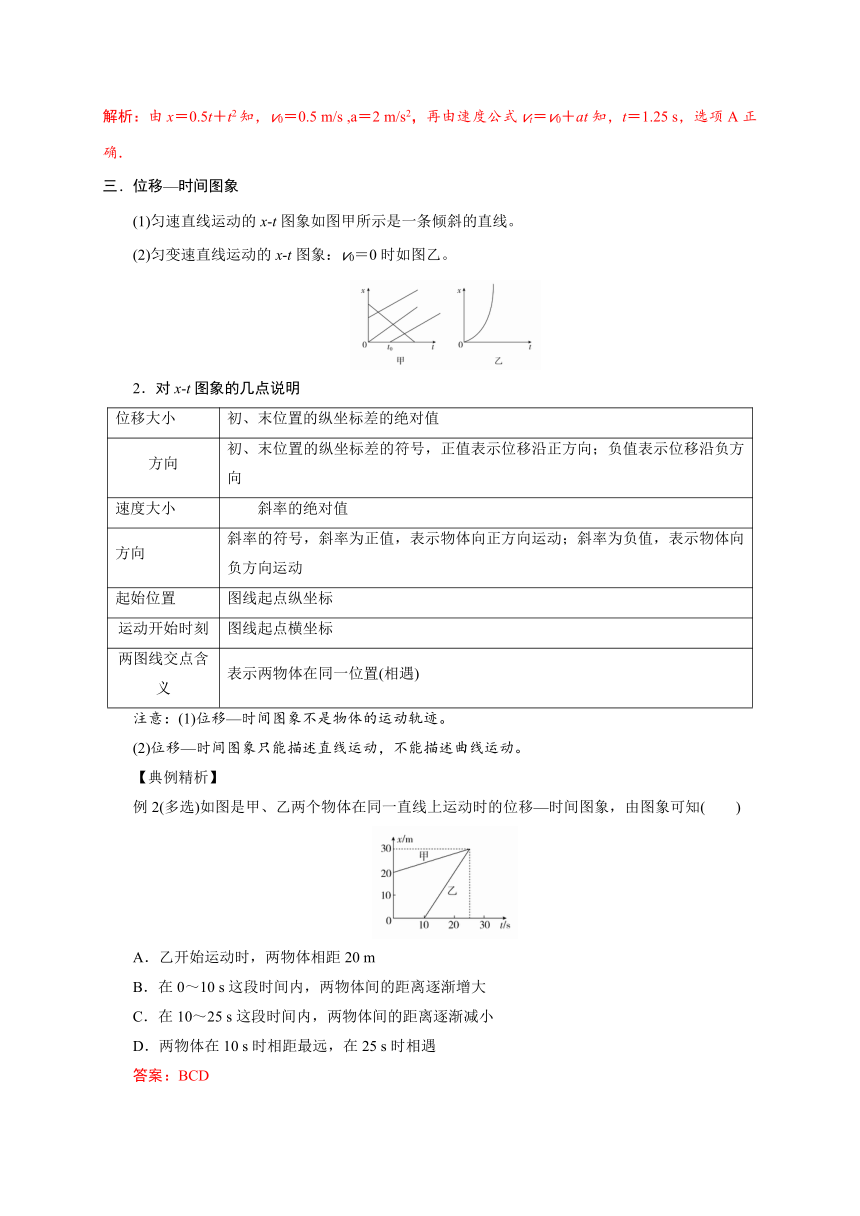 3 匀变速直线运动的位移与时间的关系—【新教材】人教版（2019）高中物理必修第一册初升高衔接预习讲义（第二章）（word版学案）