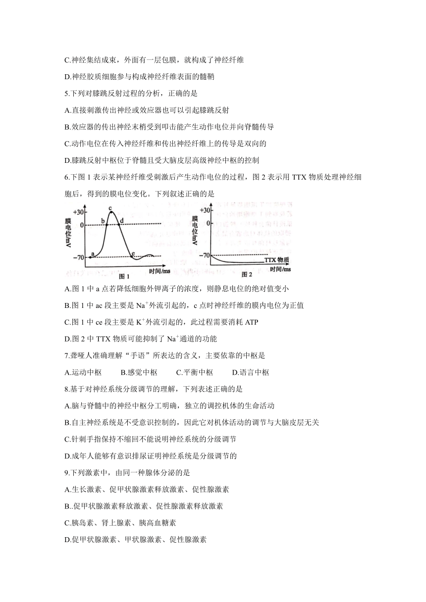 山东省菏泽市2021-2022学年高二上学期期中考试（B）生物试题（Word版含答案）