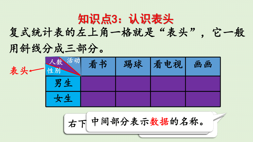 人教版三年级下册3  复式统计表 整理和复习  课件(共22张PPT)