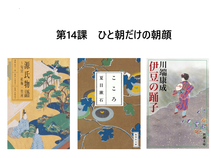 第14課 ひと 朝だけの朝顔  课件（41张）