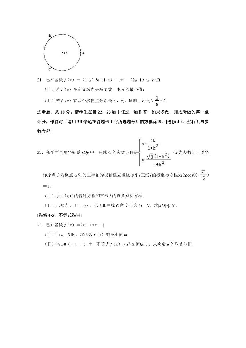 2021年陕西省高考数学教学质量测评（理科）试卷（三）（Word版 含解析）