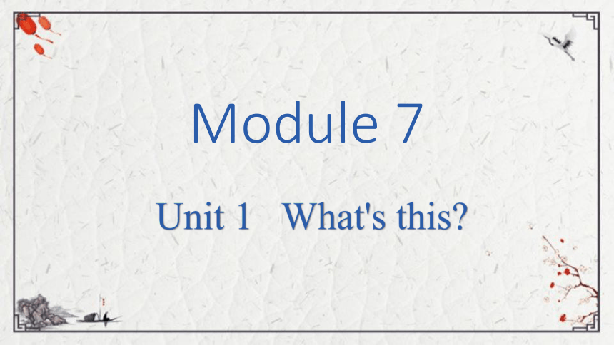 Module 7 Unit 1 What's this课件（共17张PPT)