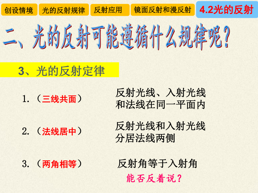 教科版八年级物理上册 4.2 光的反射定律 课件(共24张PPT)