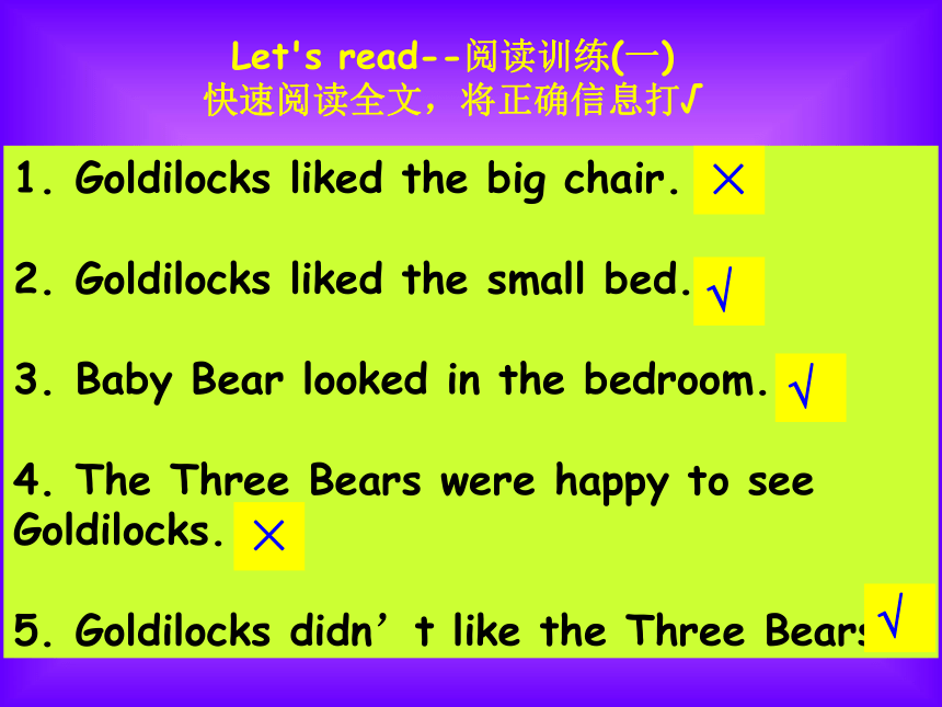 Unit 2 Goldilocks hurried out of the house. 课件(共18张PPT)