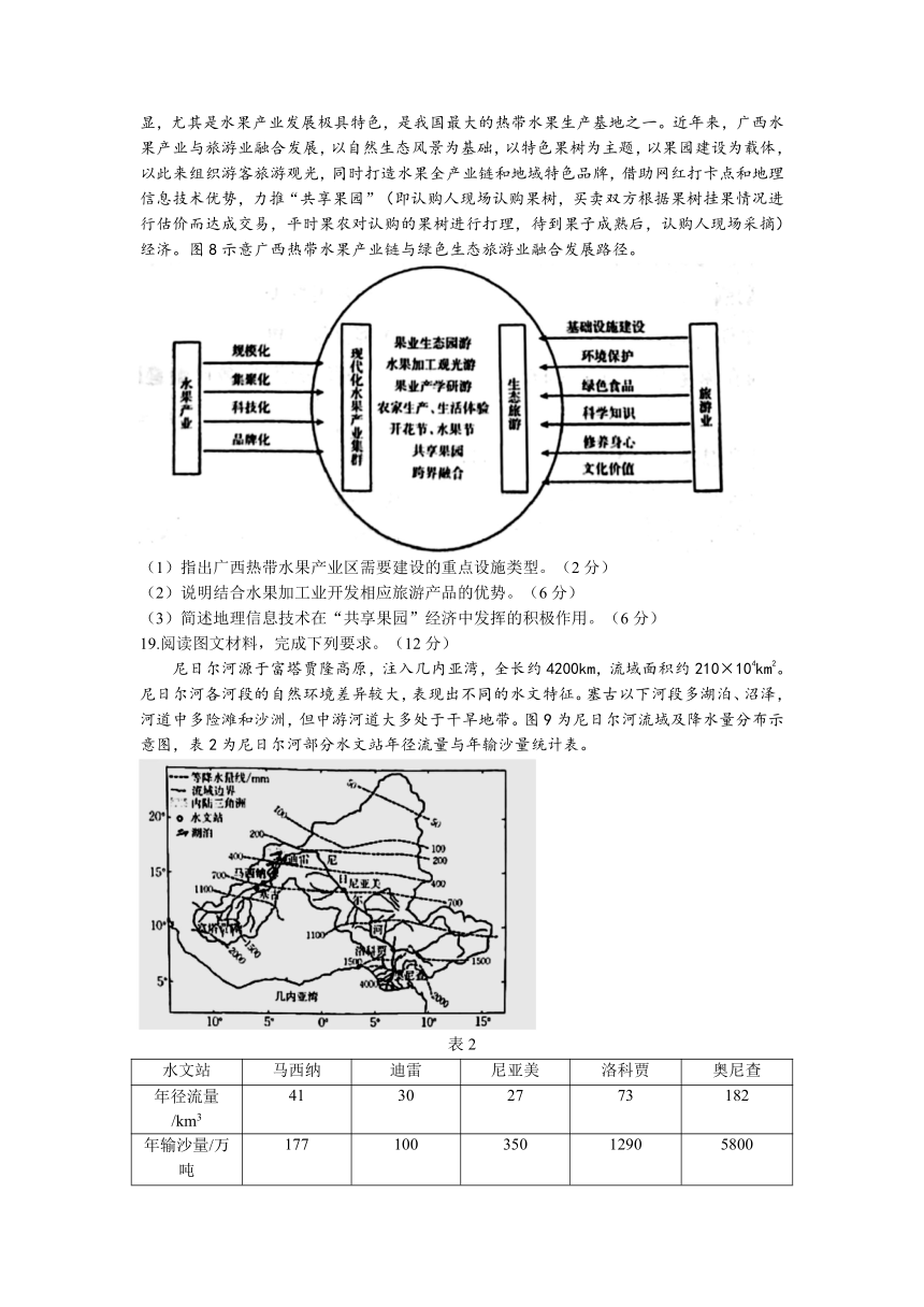 湖南省部分学校2022-2023学年高三下学期第一次联考地理试题（含解析）